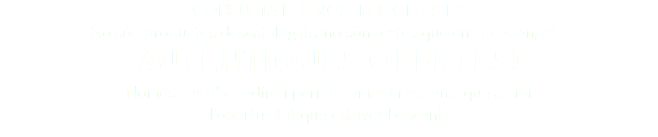 CONSULTA LES NOSTRES OFERTES No són productes descatalogats, no són restes que ens queden, són AUTÈNTIQUES OFERTES! Només has d'accedir-hi periòdicament i esperar que arribi l'oportunitat que estaves buscant.