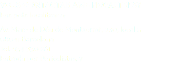 VOLS CONTACTAR AMB NOSALTRES? Ens pots localitzar a: Av. Mare de Déu de Montserrat, 230, local 5 08041 Barcelona Tel. 934 330 261 Entrada per Periodistas, 7