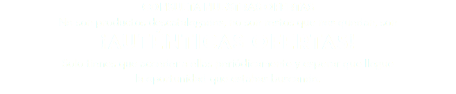 CONSULTA NUESTRAS OFERTAS No son productos descatalogados, no son restos que nos quedan, son ¡AUTÉNTICAS OFERTAS! Solo tienes que acceder a ellas periódicamente y esperar que llegue la oportunidad que estabas buscando.